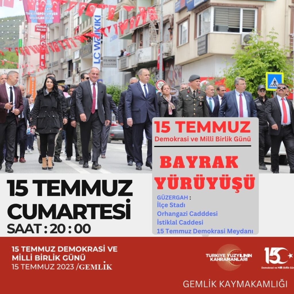 Gemlik 15 Temmuz’a Hazırlanıyor