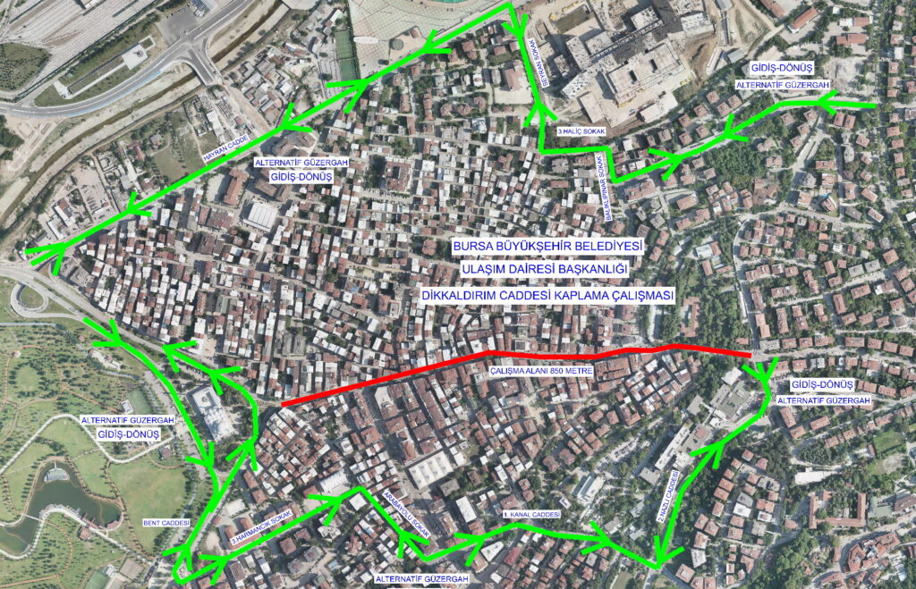 DİKKALDIRIM CADDESİ’NDE TRAFİK DÜZENLEMESİ
