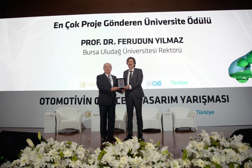 Otomotivin Geleceği Tasarım Yarışması’nda En Çok Proje Gönderen Üniversite Ödülü BUÜ’nün