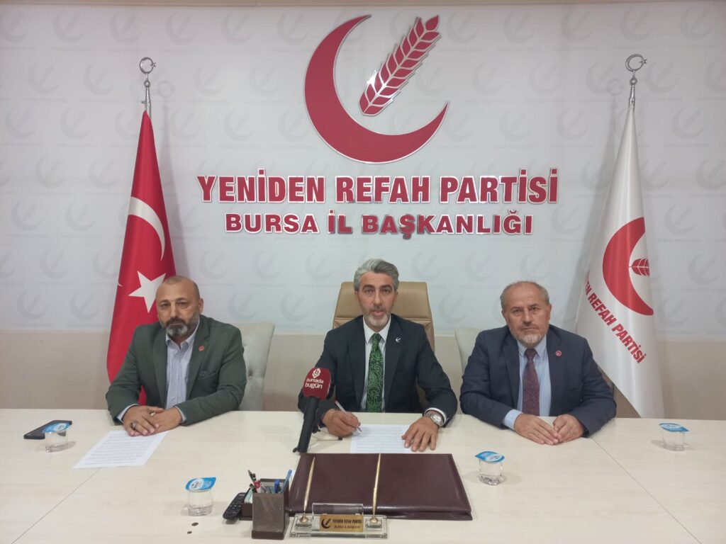 YENİDEN REFAH PARTİSİNDEN ‘ÖZGÜR FİLİSTİN’ MİTİNGİNE DAVET