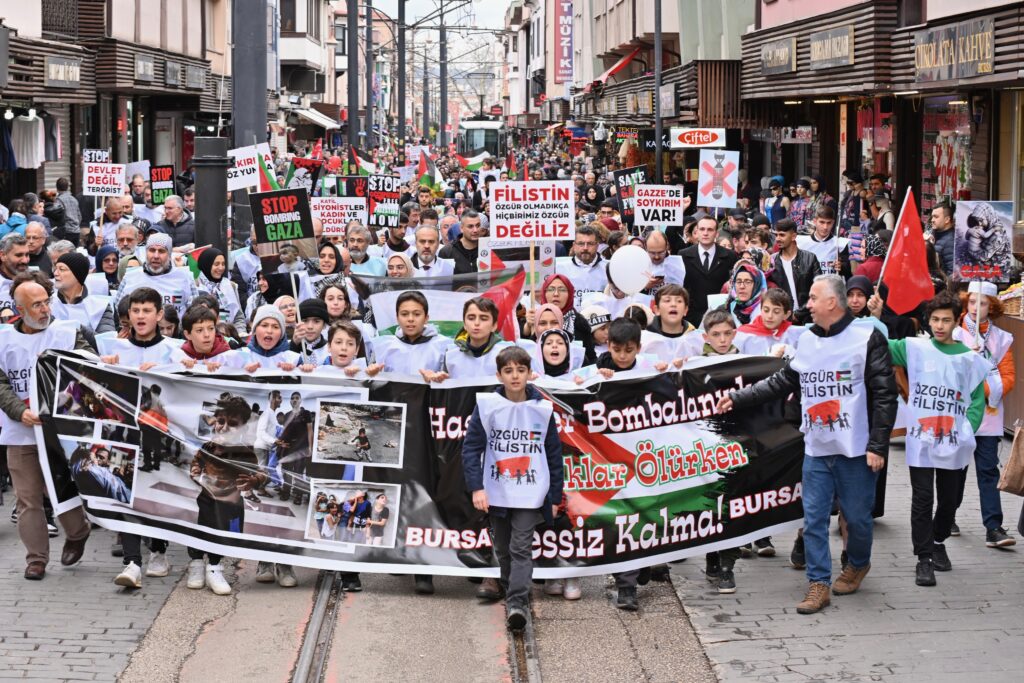 Bursa’nın çocukları Filistin için tek yürek
