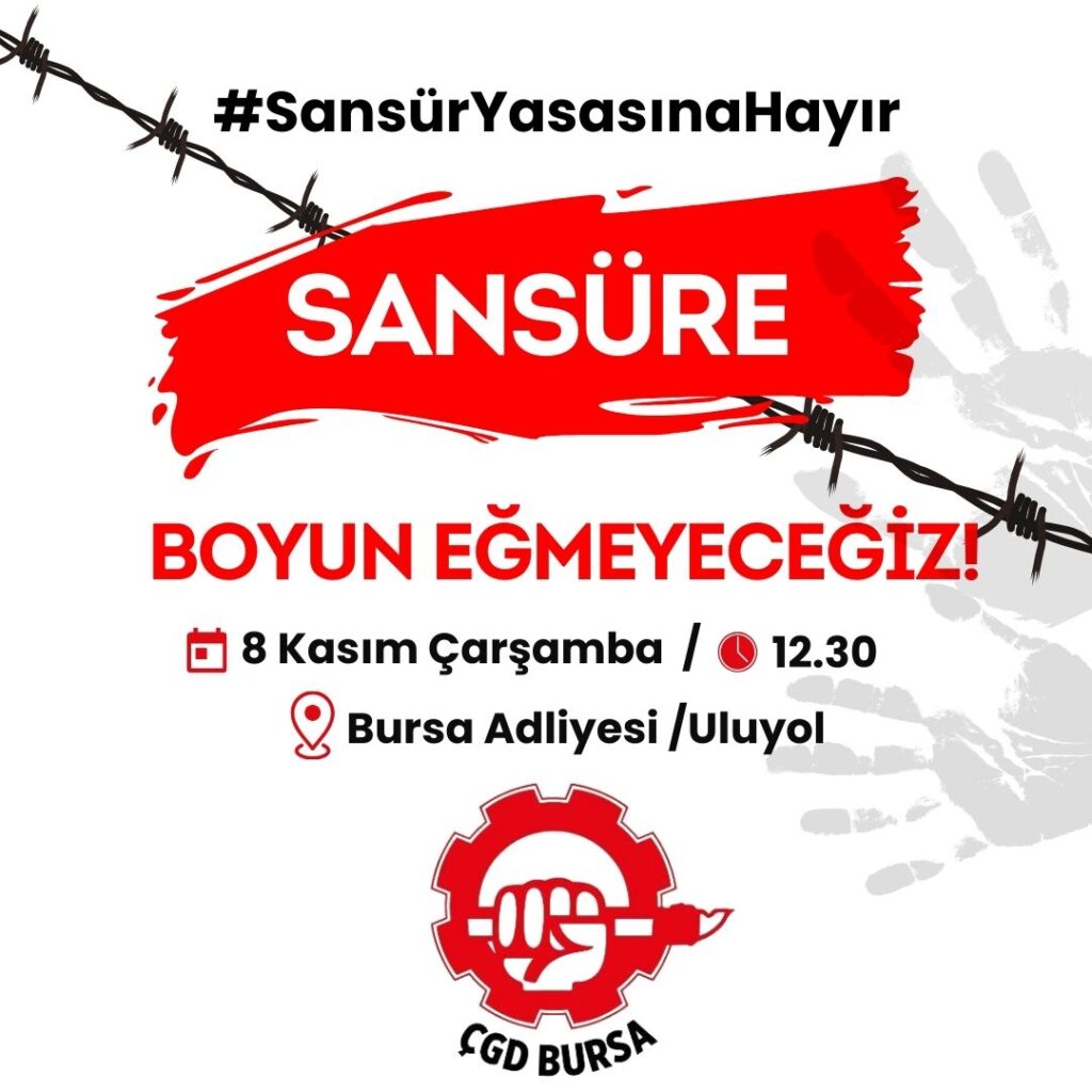 Gazetecilerden sansüre hayır!