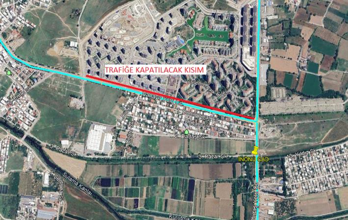 İNÖNÜ CADDESİ’NDE TRAFİK DÜZENLEMESİ