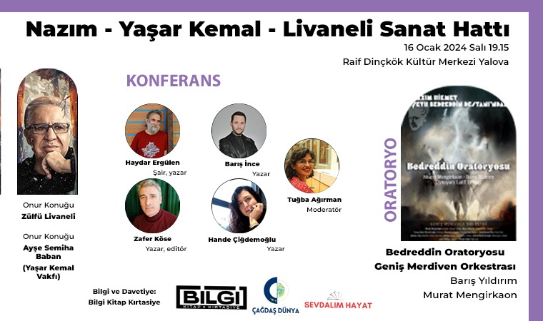 NAZIM HİKMET, YAŞAR KEMAL VE ZÜLFÜ LİVANELİ BİR KİTAPTA BULUŞUYOR