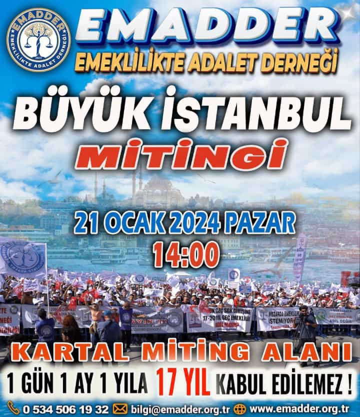 EMADDER İSTANBUL MİTİNGİNDE BULUŞUYOR