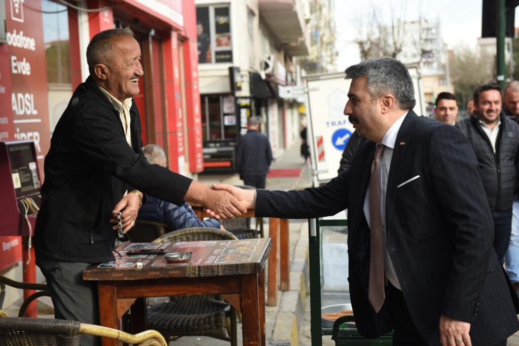 BAŞKAN YILMAZ, KOMŞU ZİYARETİNDE