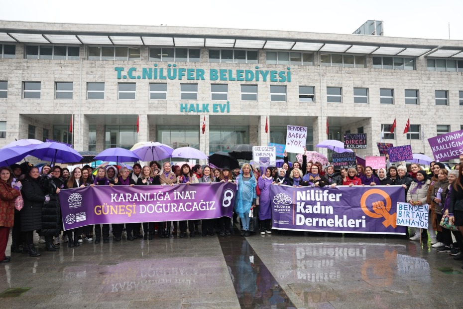 Nilüfer’de kadınlar yine sokakları inletti