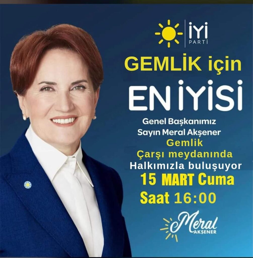 MERAL AKŞENER GEMLİK’TE