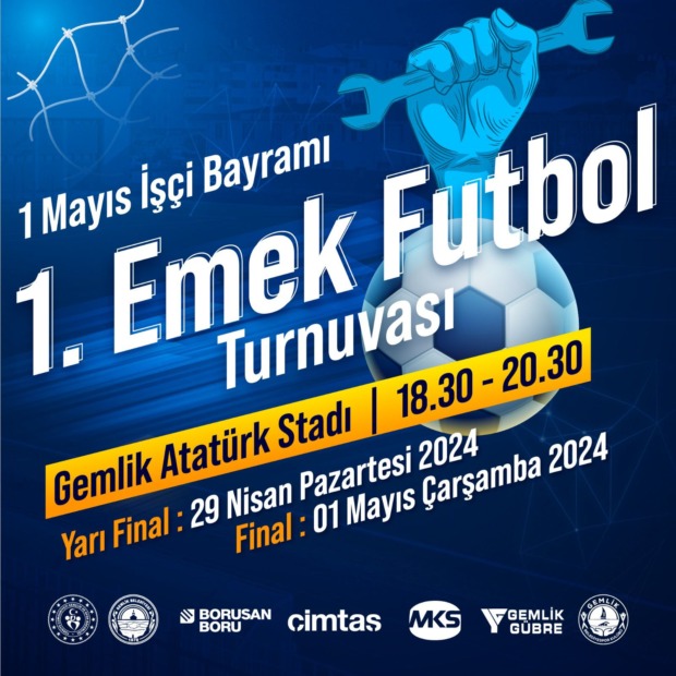 Gemlik 1. Emek Futbol Turnuvası Başlıyor