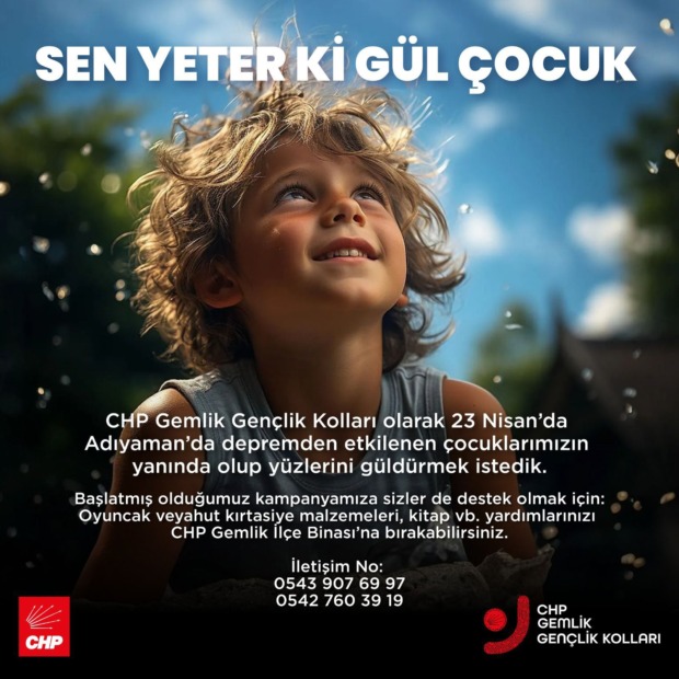 CHP Gençlik Kollarından Anlamlı Kampanya