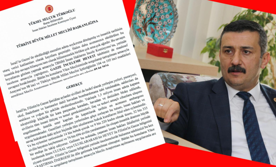 TÜRKOĞLU’NDAN GAZZE ÖNERGESİ