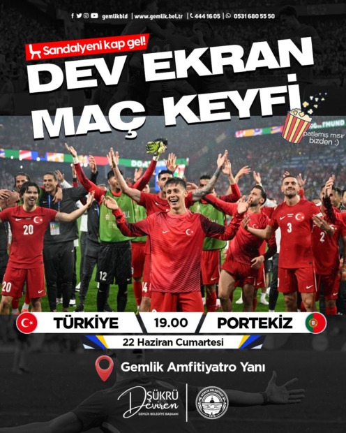 Euro 2024 Coşkusu Gemlik’te! ⚽