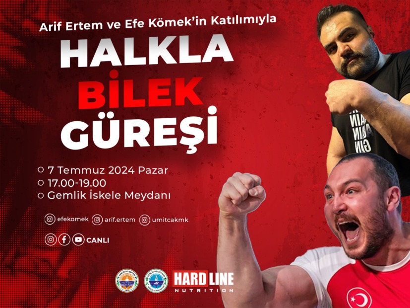Gemlik’te Bilek Güreşi Şampiyonası