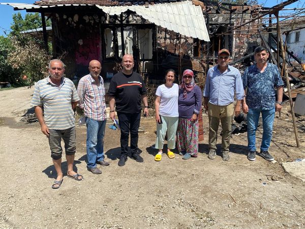 Evleri Yanan Avşar Ailesine Geçmiş Olsun Ziyareti