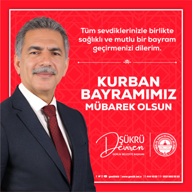 Gemlik Belediye Başkanı Şükrü Deviren’den Kurban Bayramı Mesajı