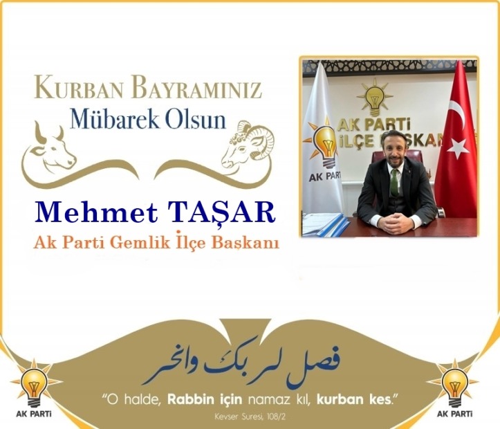 Ak Parti Gemlik İlçe Örgütü Kurban Bayramınızı Kutlar