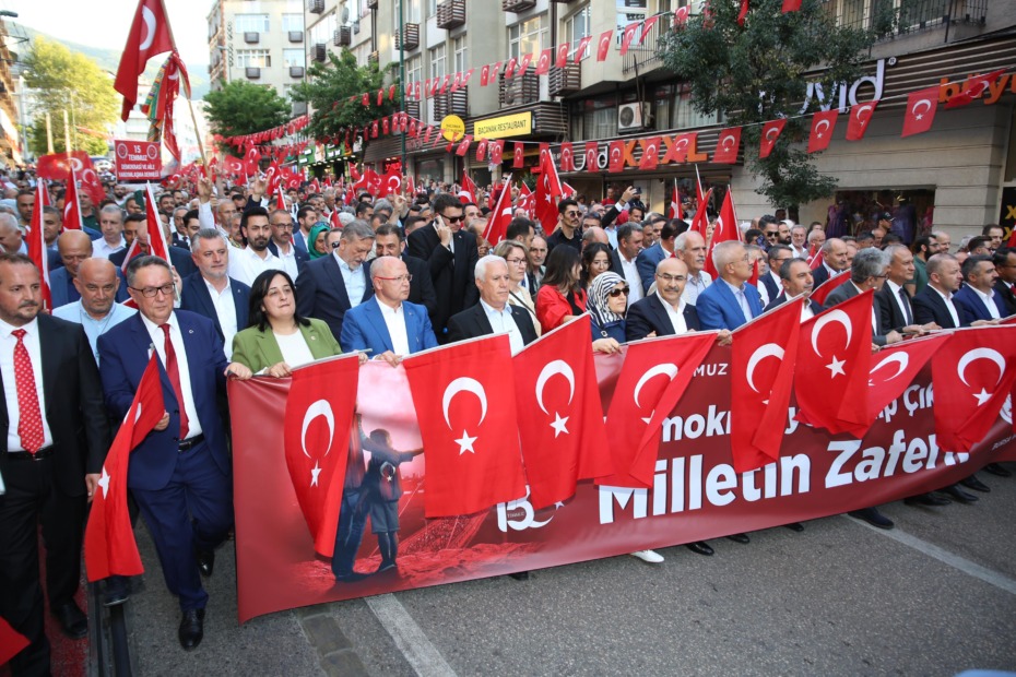 15 Temmuz Bursa’da törenlerle anıldı
