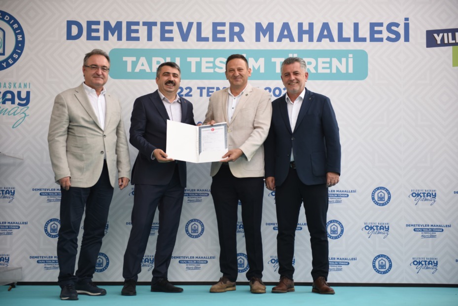 YILDIRIM’DA TAPU SEVİNCİ
