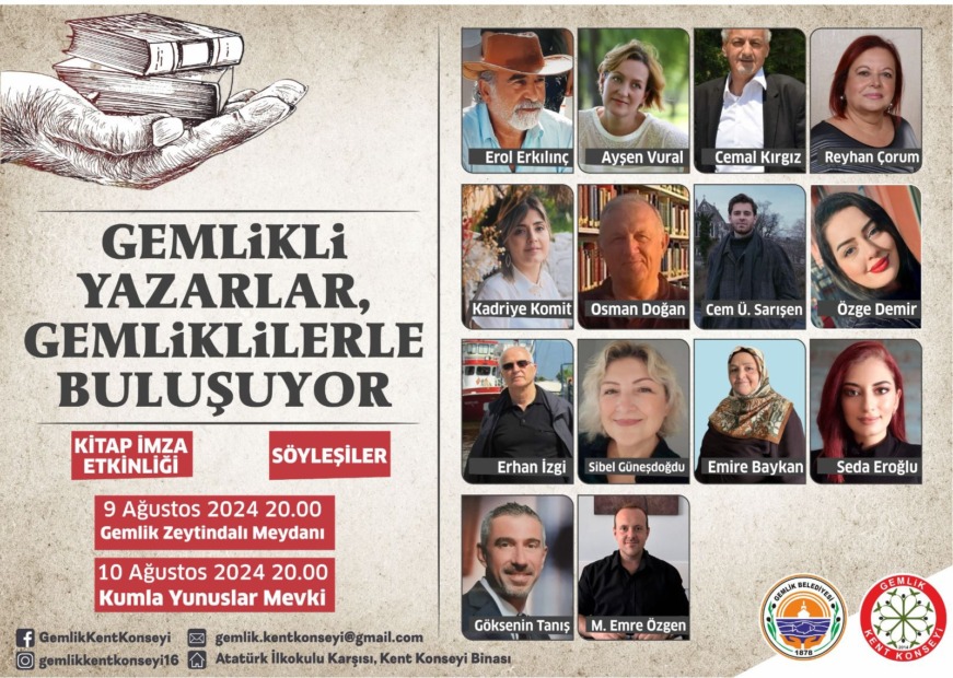 GEMLİK’Lİ YAZARLAR GEMLİKLİLER İLE BULUŞUYOR
