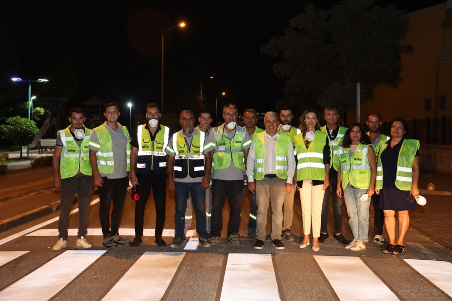 Nilüfer ekipleri gece mesaisinde