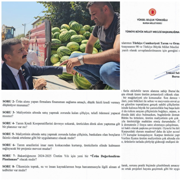 Türkoğlu, “Çiftçi Ölürse, Toprak Ölür; Toprak Ölürse, Memleket Ölür!”