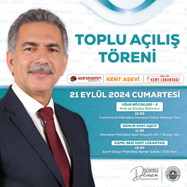 Gemlik’te Toplu Açılış Töreni