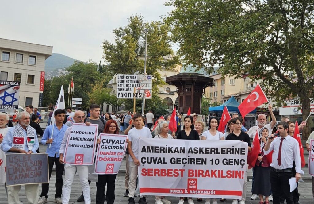 AMERİKAN ASKERİNE ÇUVAL GEÇİREN 10 VATAN PARTİLİ GENÇ SERBEST BIRAKILSIN