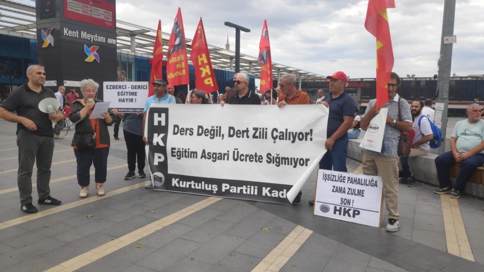 HKP Bursa İl Örgütü; “Ders Zili Değil Dert Zili Yine Çaldı !”
