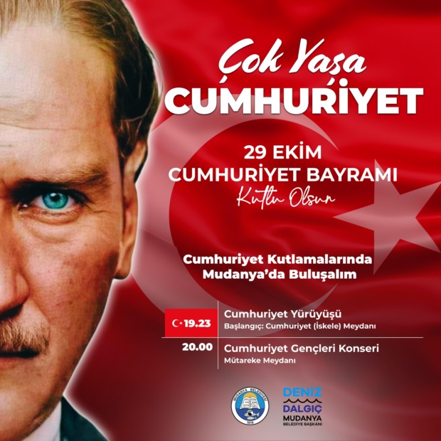 CUMHURİYET’İN 101. YAŞI MUDANYA’DA COŞKUYLA KUTLANACAK
