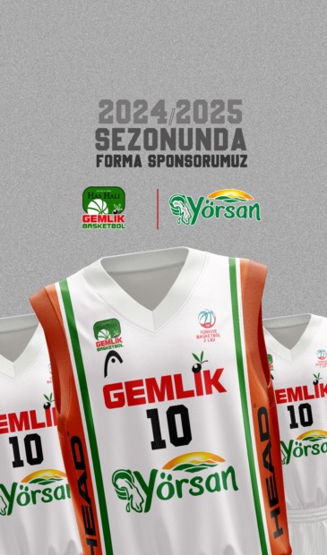 Has Halı Gemlik Basketbol Forma Sponsoru YÖRSAN oldu..