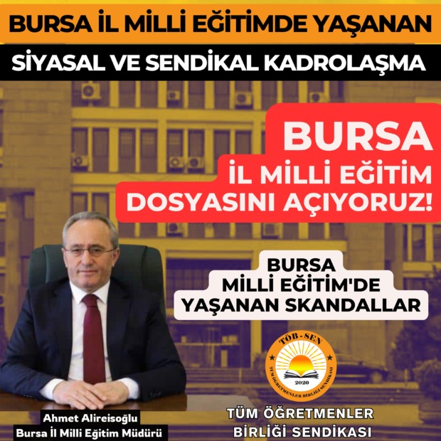 TÖB SEN; “MİLLİ EĞİTİMİ EĞİTİM BİR SEN YÖNETMEKTEDİR “