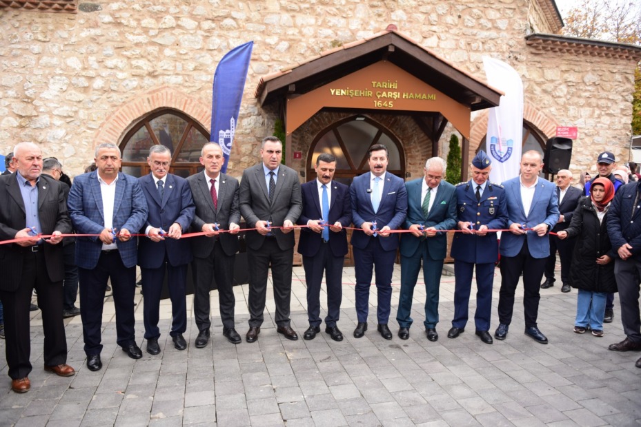TARİHİ YENİŞEHİR ÇARŞI HAMAMI COŞKULU BİR TÖRENLE AÇILDI