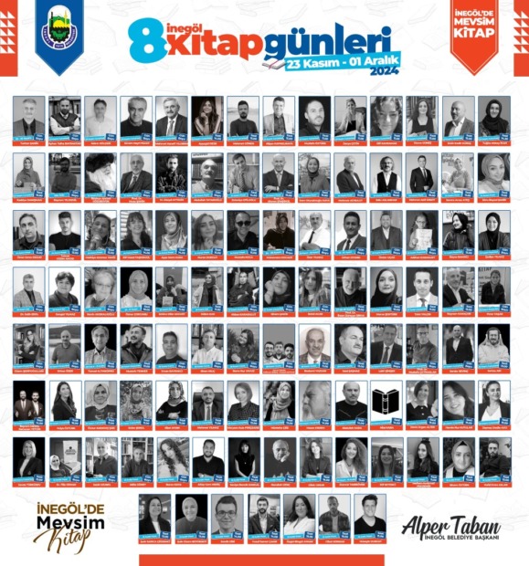 KİTAP FUARINDA 4 GÜNDE 50 YAZAR İNEGÖLLÜLERLE BULUŞACAK