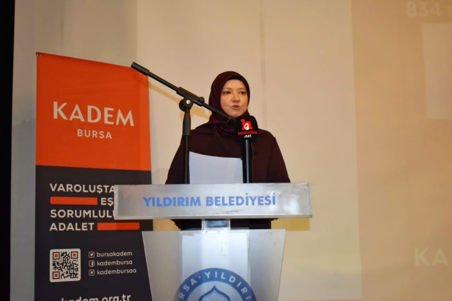 KADEM Bursa İl Temsilcisi Keskil; “Şiddete Göz Yumma, Sessiz Kalma” dedi.