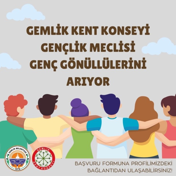 GEMLİK KENT KONSEYİ GENÇLİK MECLİSİ GENÇ GÖNÜLLÜLERİNİ ARIYOR