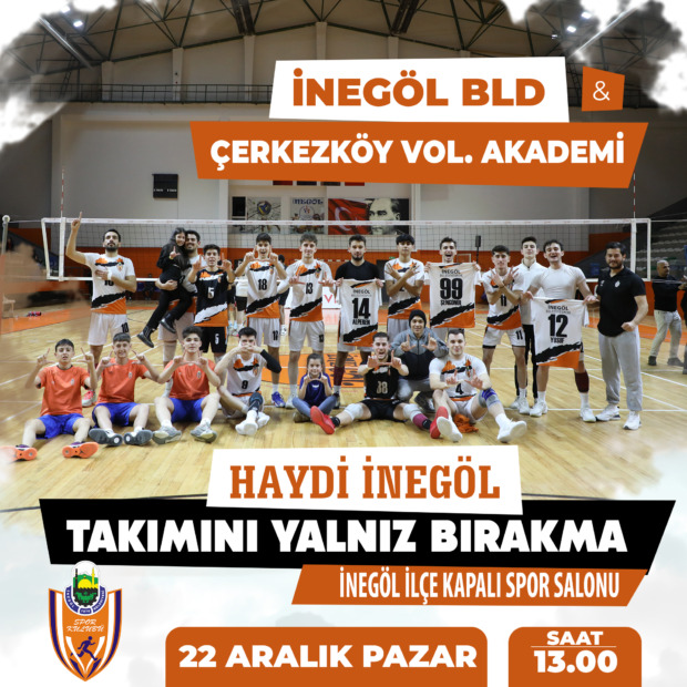 İNEGÖL BELEDİYESPOR ÇERKEZKÖY VOLEYBOL AKADEMİYİ KONUK EDECEK