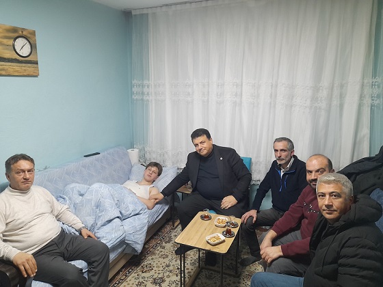 Stajda İş Kazası Geçiren Öğrenciye Vekil Hasan Öztürk’ten Ziyaret