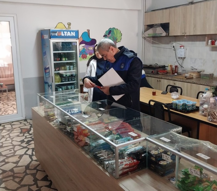 ZABITADAN OKUL KANTİNLERİNE DENETİM