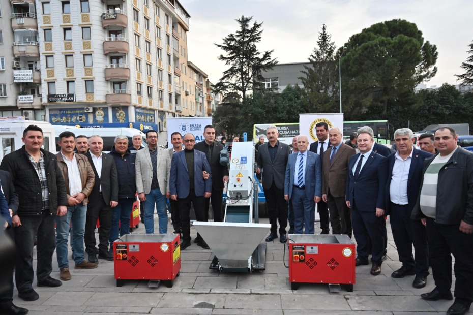 Büyükşehir’den üreticiye ekipman desteği