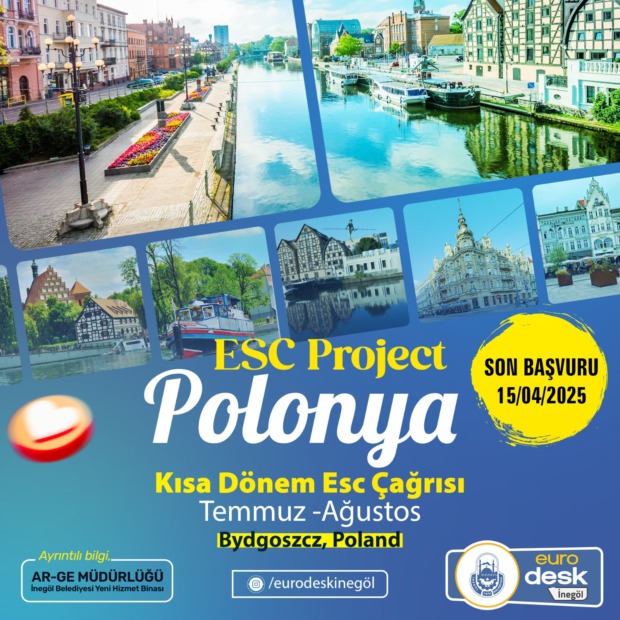 İNEGÖL BELEDİYESİ EURODESK NOKTASINDAN POLONYA ÇAĞRISI