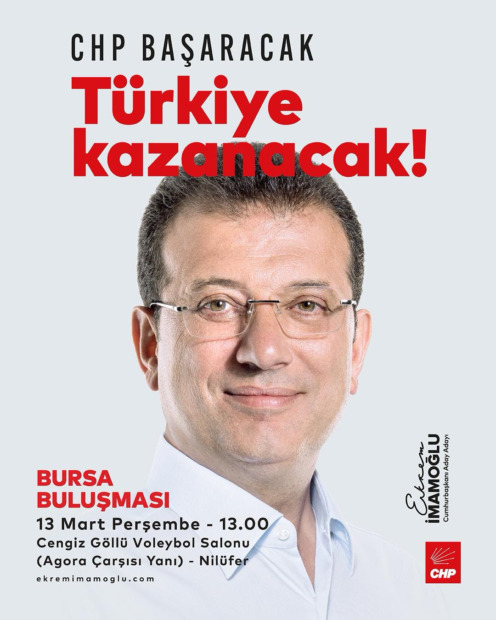EKREM İMAMOĞLU PERŞEMBE GÜNÜ BURSA’DA