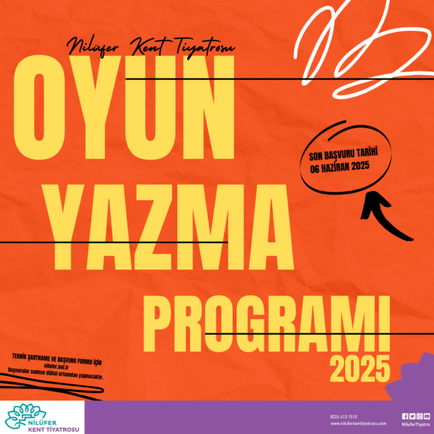 Nilüfer Kent Tiyatrosu’nun Oyun Yazma Programı’na başvurular başlıyor