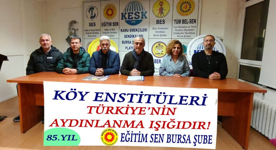 TÜRKİYE’NİN AYDINLANMA IŞIĞI OLAN KÖY ENSTİTÜLERİ’NİN  85. KURULUŞ YILDÖNÜMÜNÜ KUTLUYORUZ!