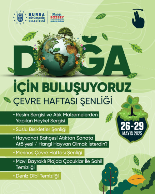 Bursa’da ‘Çevre Haftası Şenliği’ başlıyor
