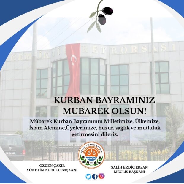 Gemlik Ticaret Borsası’ndan Bayram Mesajı