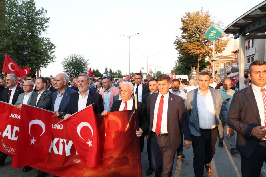 15 Temmuz Bursa’da törenlerle anıldı