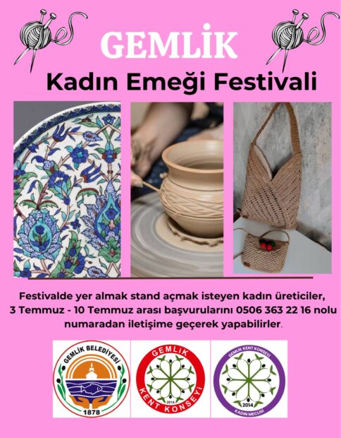 GEMLİK’TE KADIN EMEĞİ FESTİVALİ İÇİN BAŞVURULAR BAŞLADI