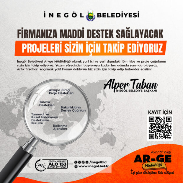 İNEGÖL BELEDİYESİ’NDEN İŞLETMELERE ÇAĞRI; HİBE DESTEĞİ TAKİBİ BELEDİYENİZDEN