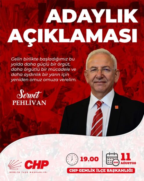 Servet Pehlivan’dan Adaylık Açıklaması