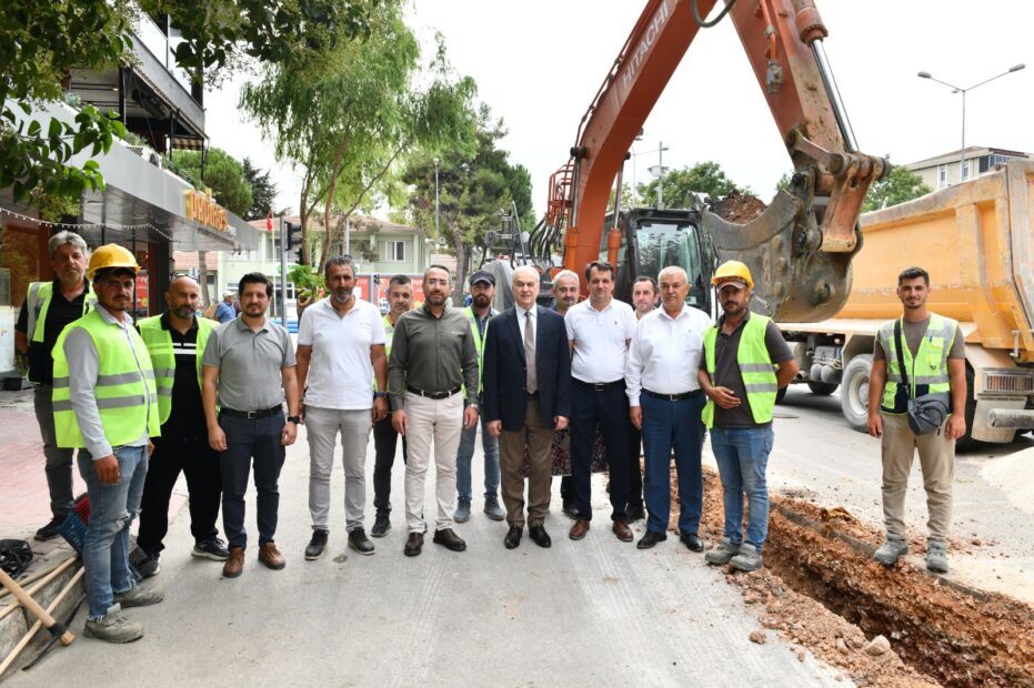 MKP Bursa Caddesi’nde Altyapı Çalışmaları Başladı 